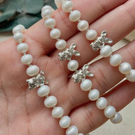 Pulsera Osito/hijo con Perlas / Entrega Inmediata