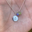 Collar Inicial con Piedra de Nacimiento