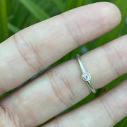 Anillo Auto-Compromiso Turmalina Rosa /  Plata 925 / Talla #4.5