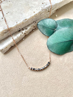 Collar con Diamantes Negros /Entrega Inmediata