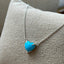 Collar Corazón turquesa /Entrega inmediata