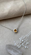 Collar con Citrino Plata 925/Entrega Inmediata