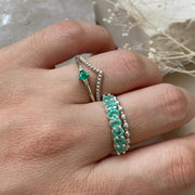 Anillo Mes de Nacimiento Mayo / Entrega Inmediata/ Talla: 6.5