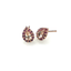 Aretes Susurro Carmesí / Entrega Inmediata (Chapa rosa)